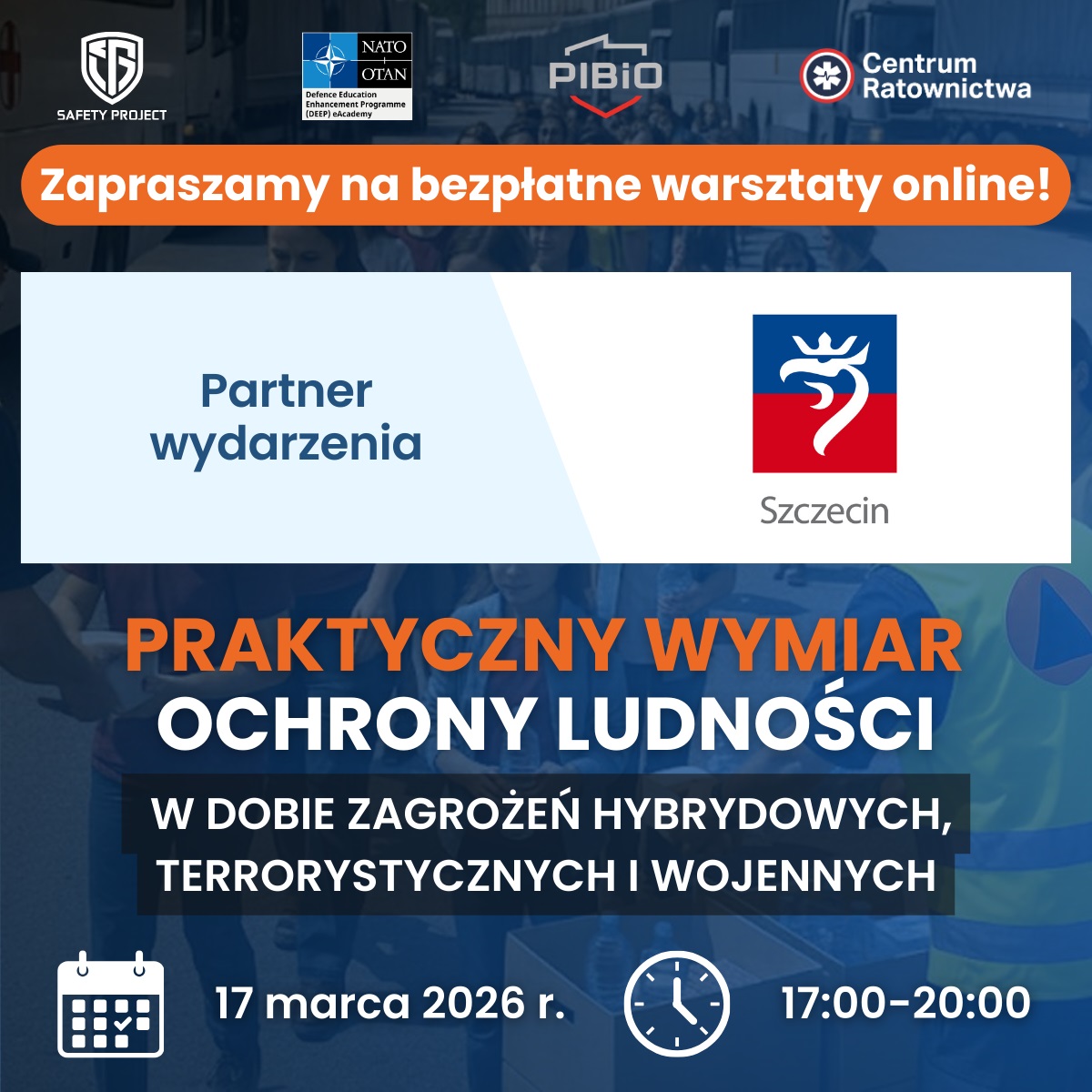 Bezpłatne warsztaty online Praktyczny wymiar ochrony ludności