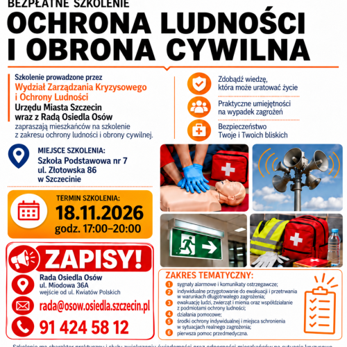 szkolenie mieszkańców osiedla Osów